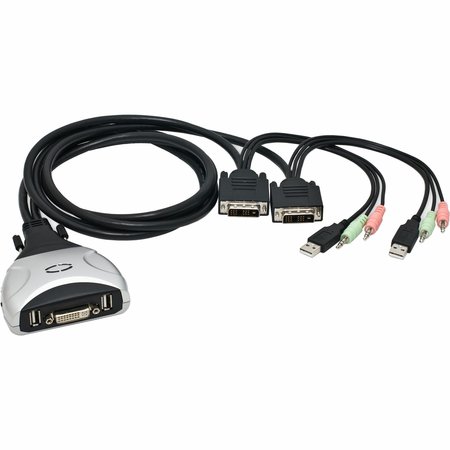 SYBA Usb Interface, 2X Ports Dvi Cable Kvm Sw SY-KVM20075